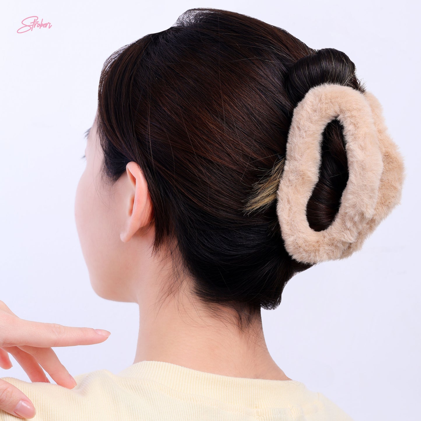 Stroberi Fur Shape Hair Clip