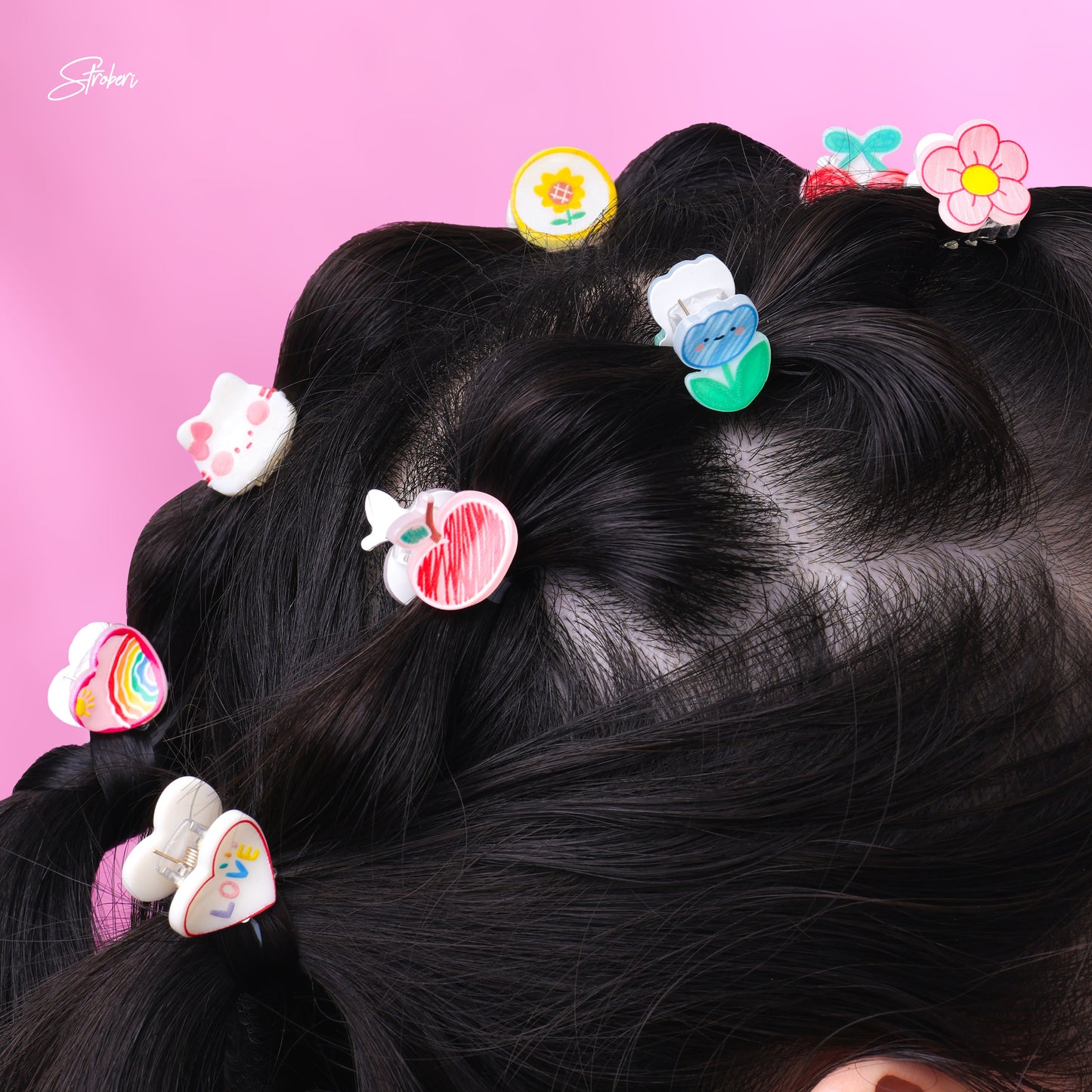 Stroberi Cuteness Overload Hair Clip Set
