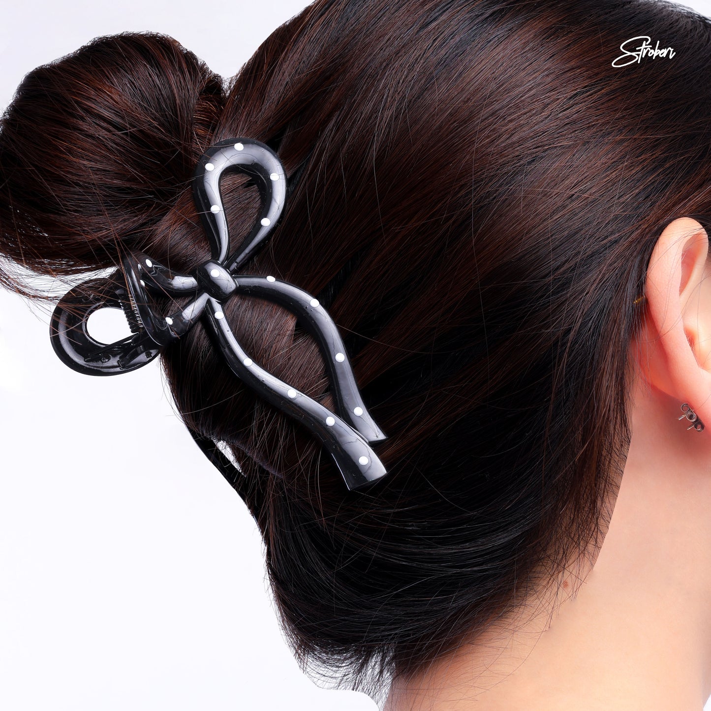 Stroberi Motif Dot Hair Clip Series