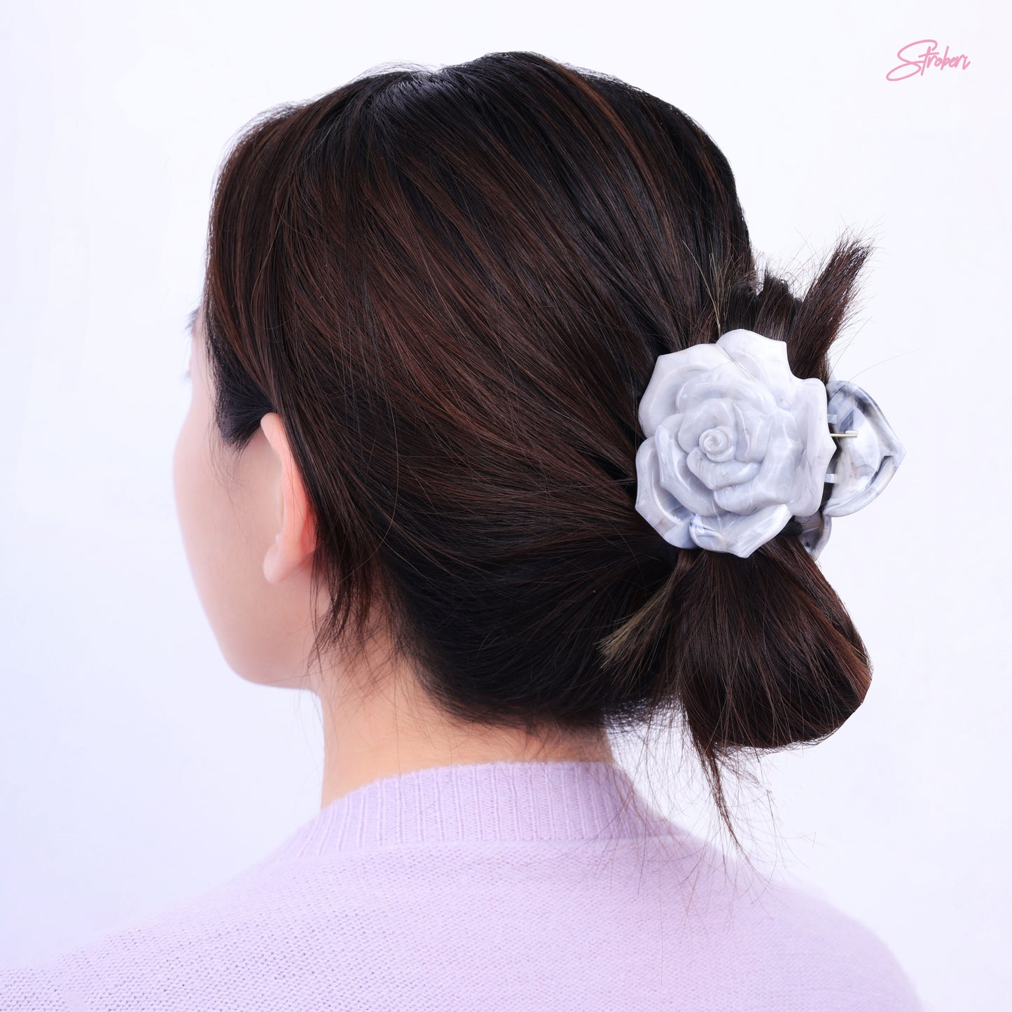 Stroberi Marble Shape Hair Clip