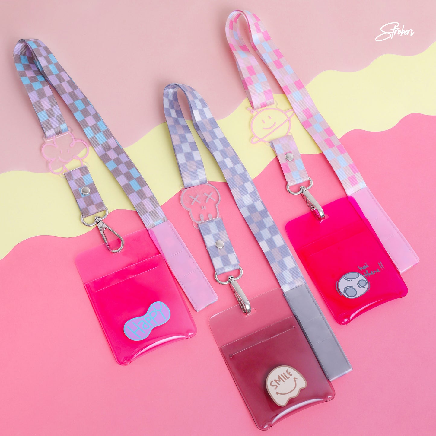 Stroberi Bloop & Boop Series Lanyard