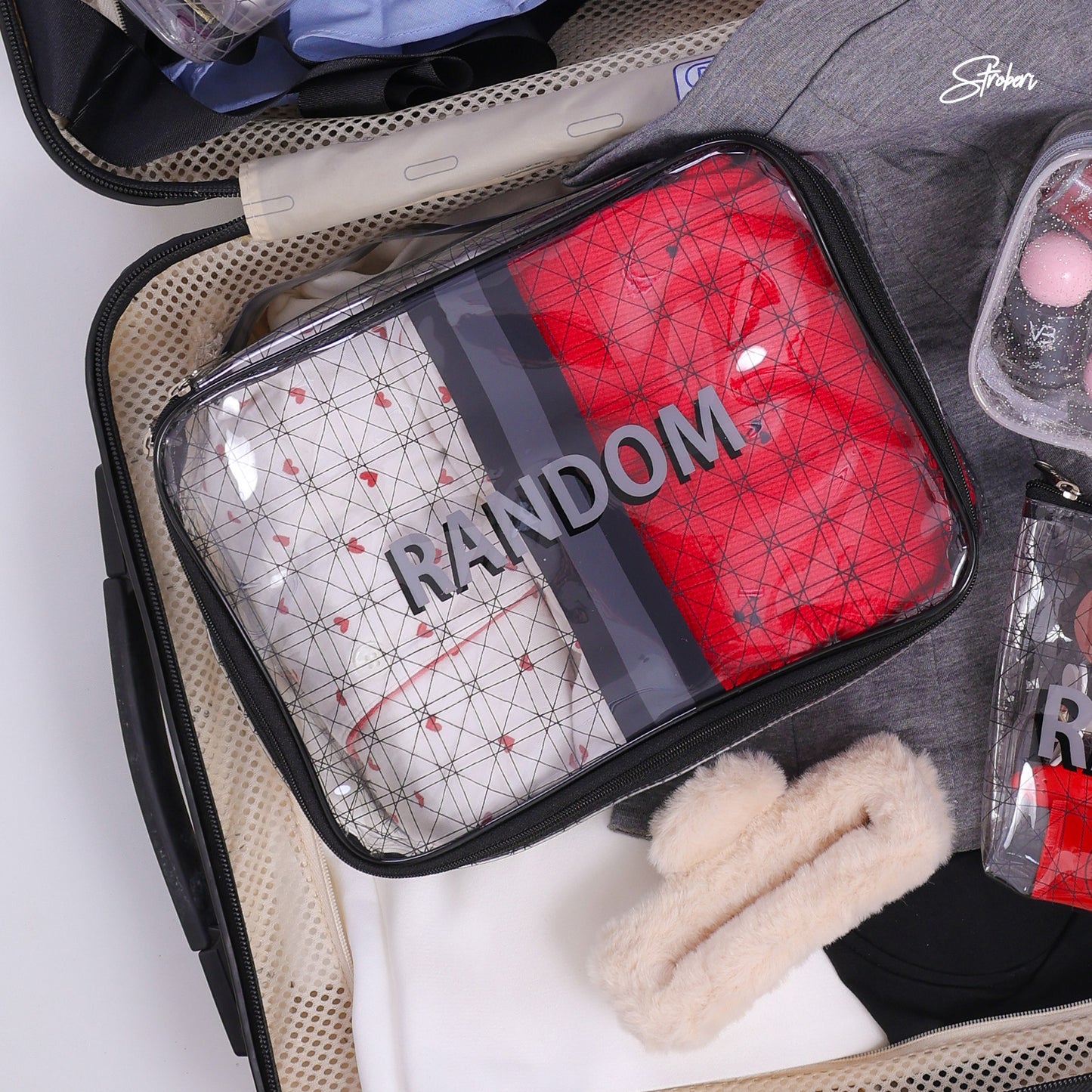 Stroberi Mixed Line Series Pouch