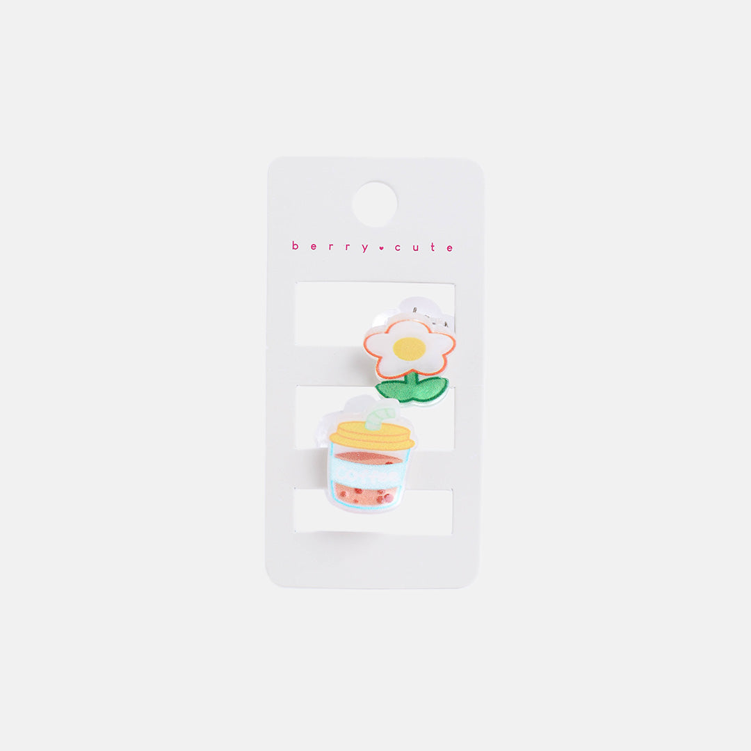 Stroberi Character Hair Clip Set