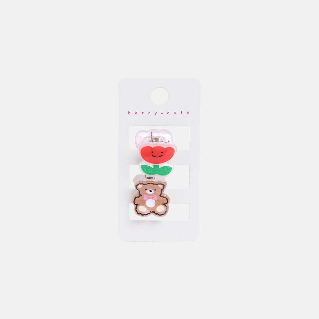 Stroberi Character Hair Clip Set