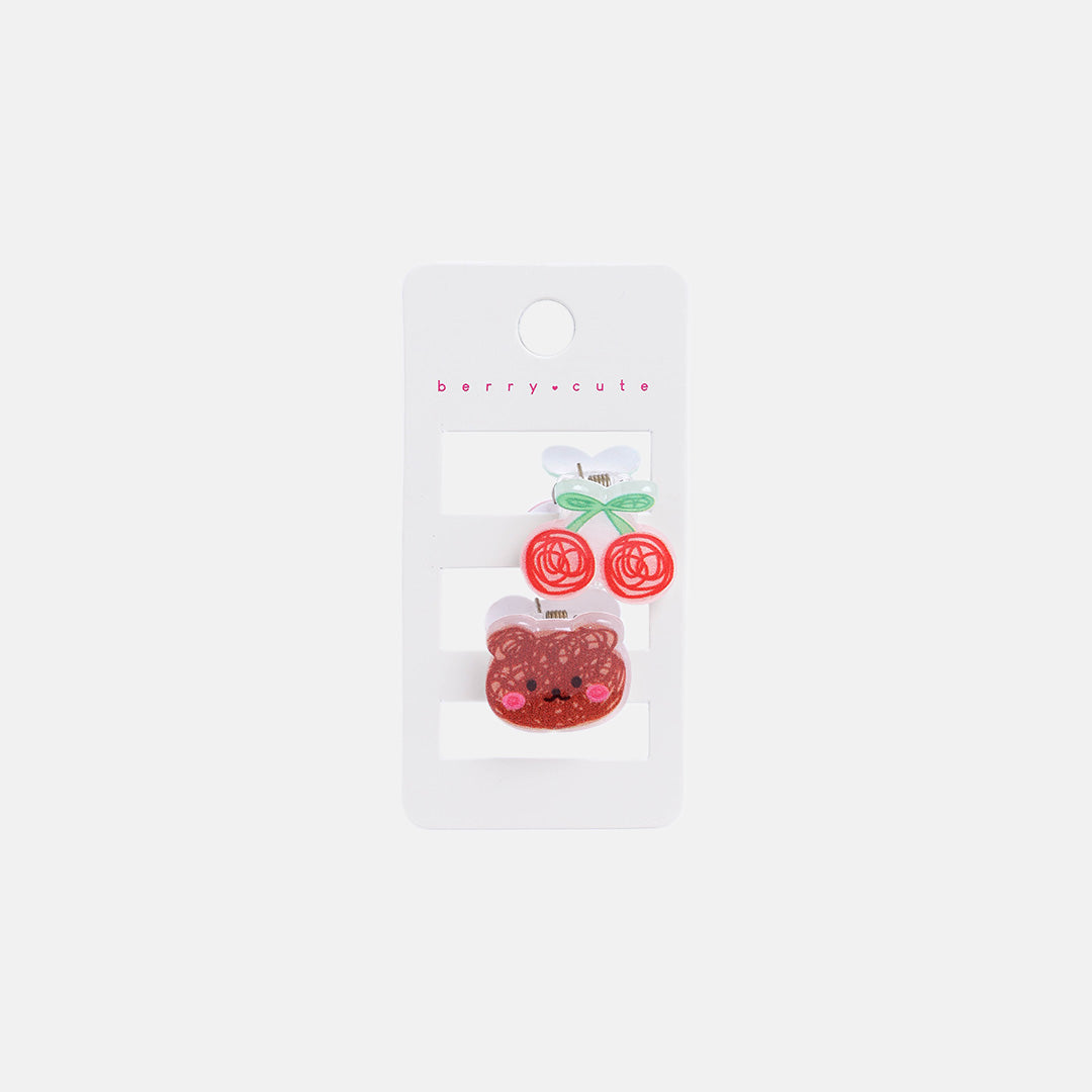 Stroberi Character Hair Clip Set