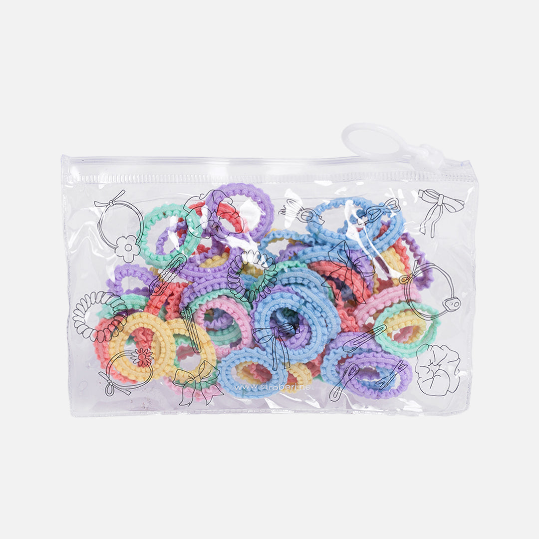 Stroberi Mini Towel Color Hair Tie Set