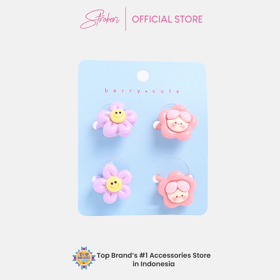 Stroberi Kids Character Hair Tie Set