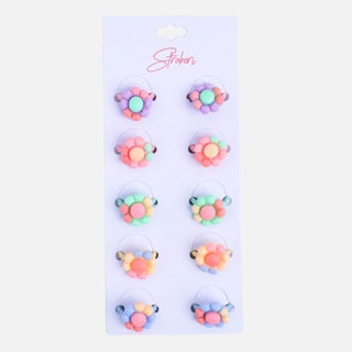 Stroberi Mix Shapes Kids Hair Tie Set