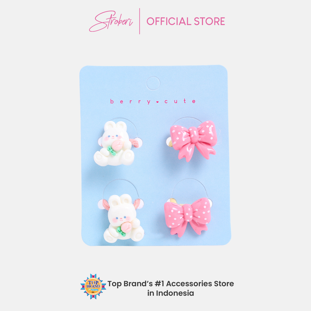 Stroberi Kids Character Hair Tie Set