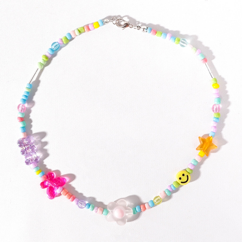 Stroberi Beads Colorful Necklace -2