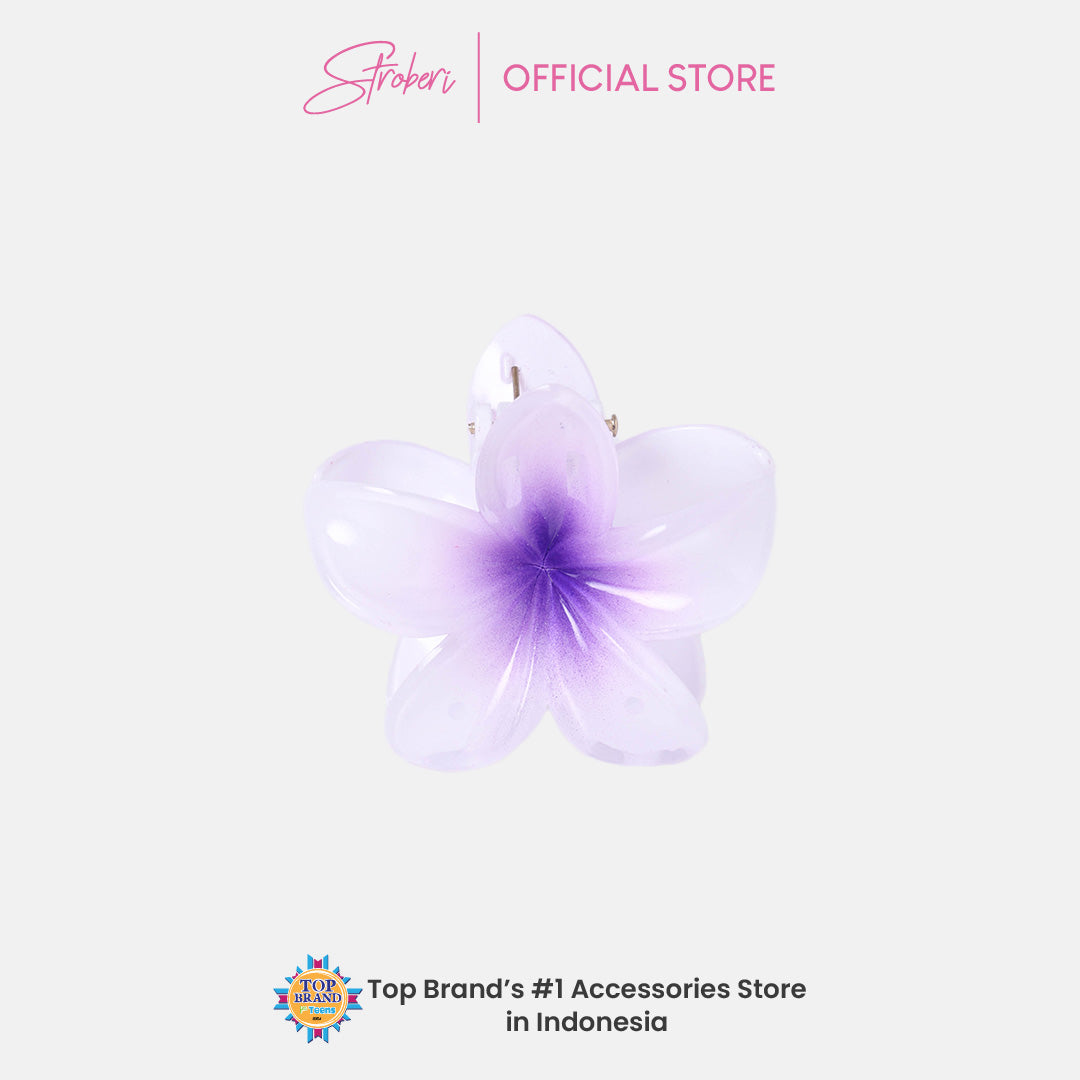 Stroberi Frangipani Flower Hair Clip