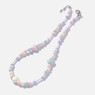 Stroberi Beads Colorful Necklace -3