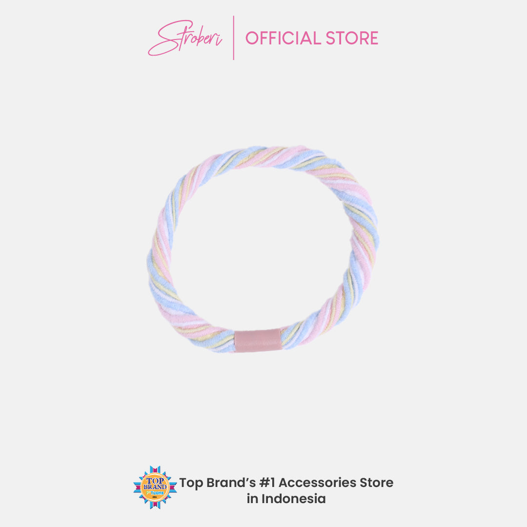 Stroberi List Mix Color Hair Tie