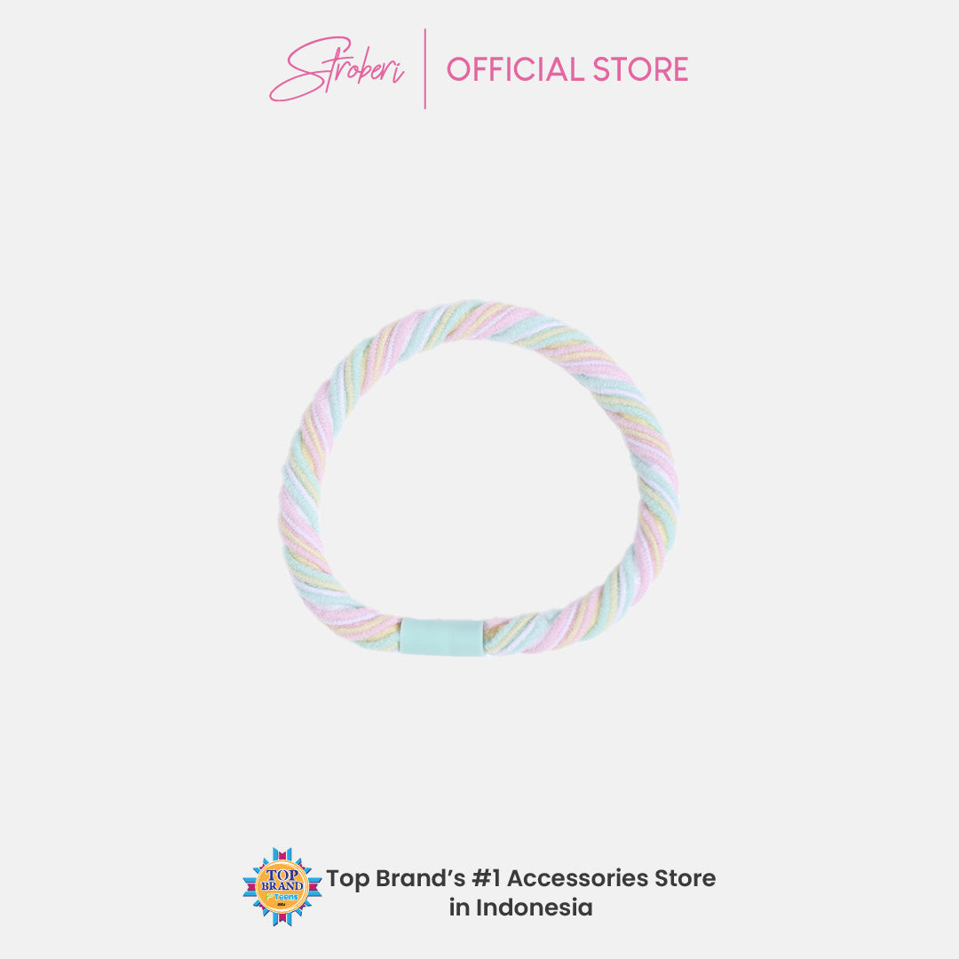 Stroberi List Mix Color Hair Tie