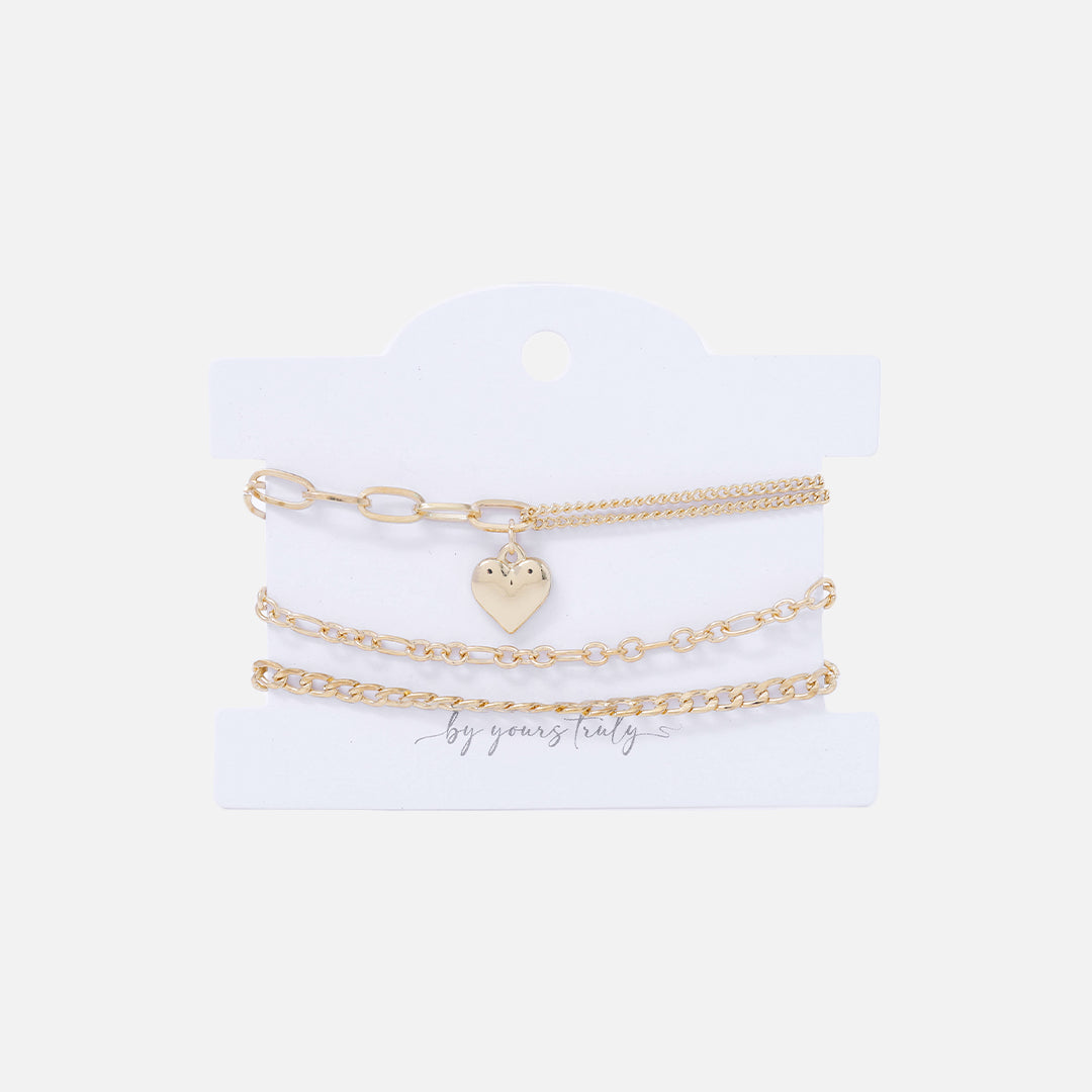 Stroberi Chain Bracelet Set