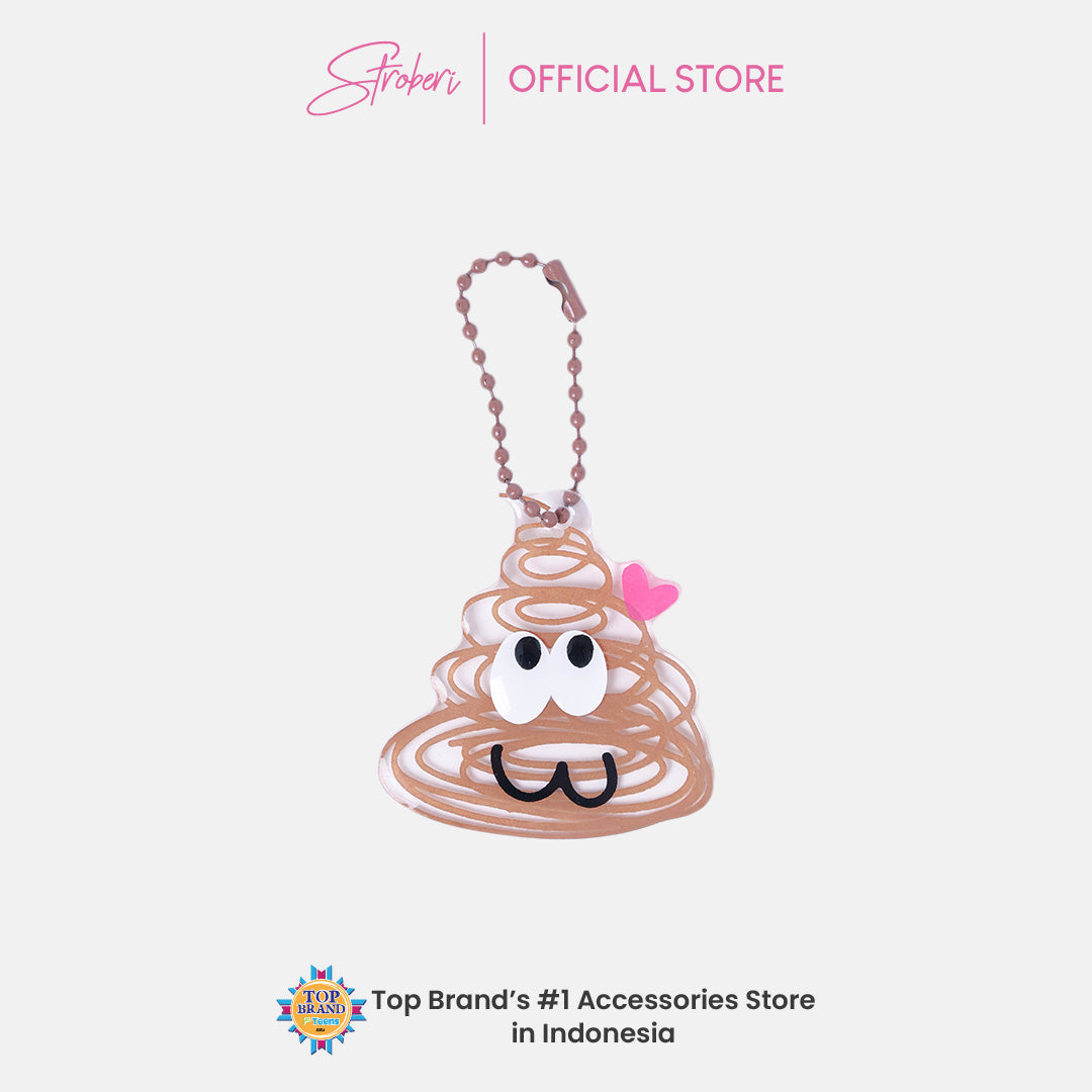 Stroberi Acrylic Monster Abstract Keychain