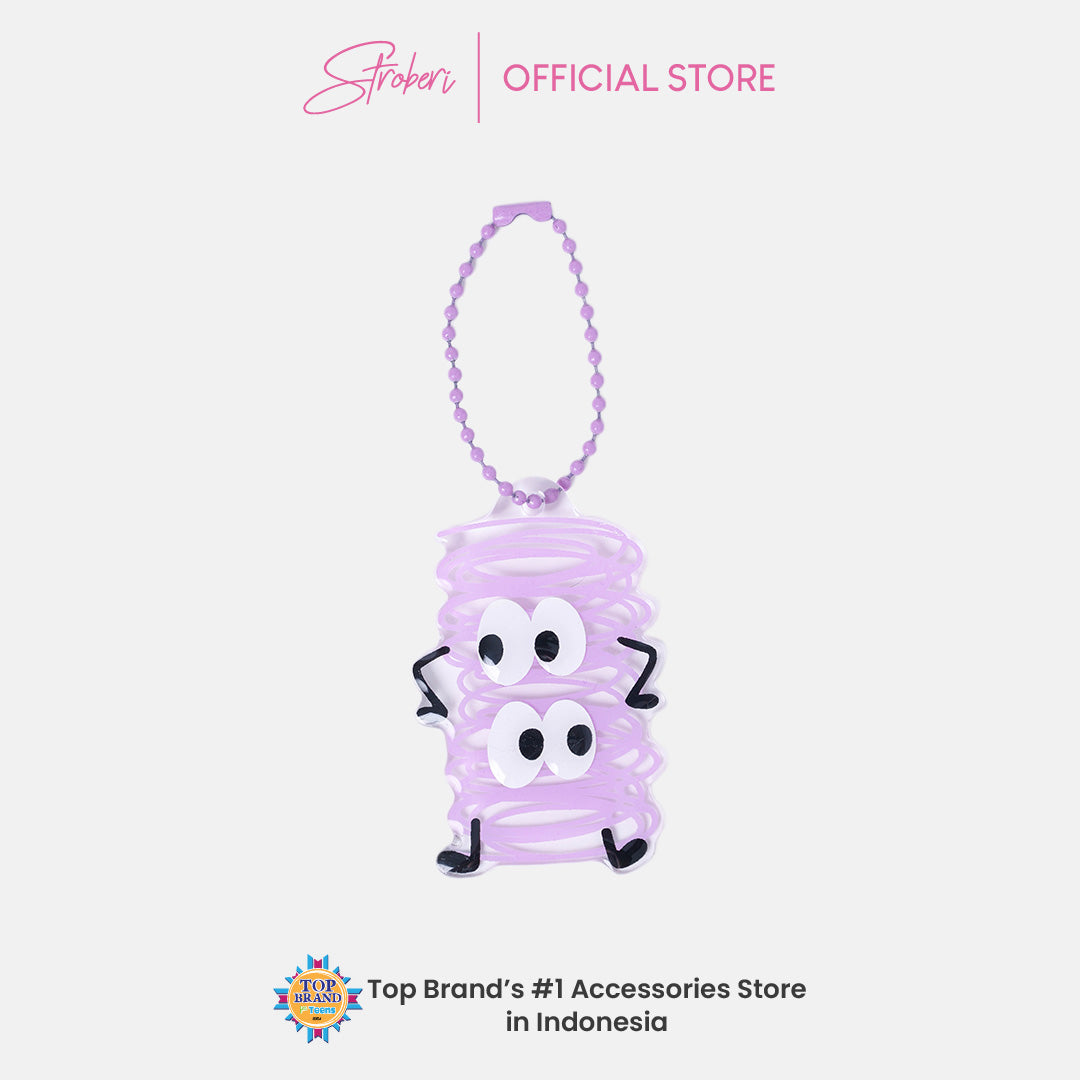 Stroberi Acrylic Monster Abstract Keychain
