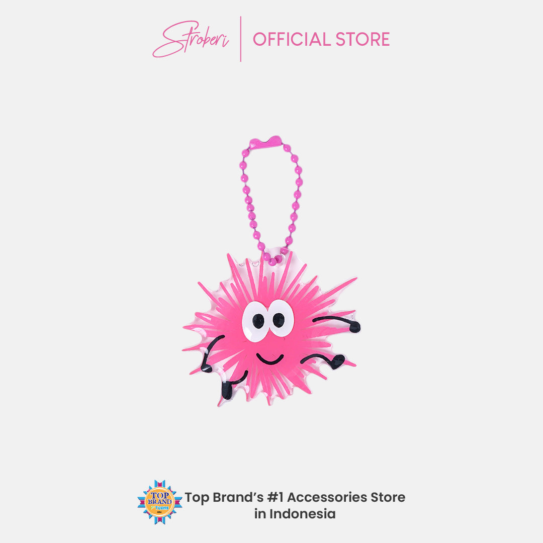 Stroberi Acrylic Monster Abstract Keychain