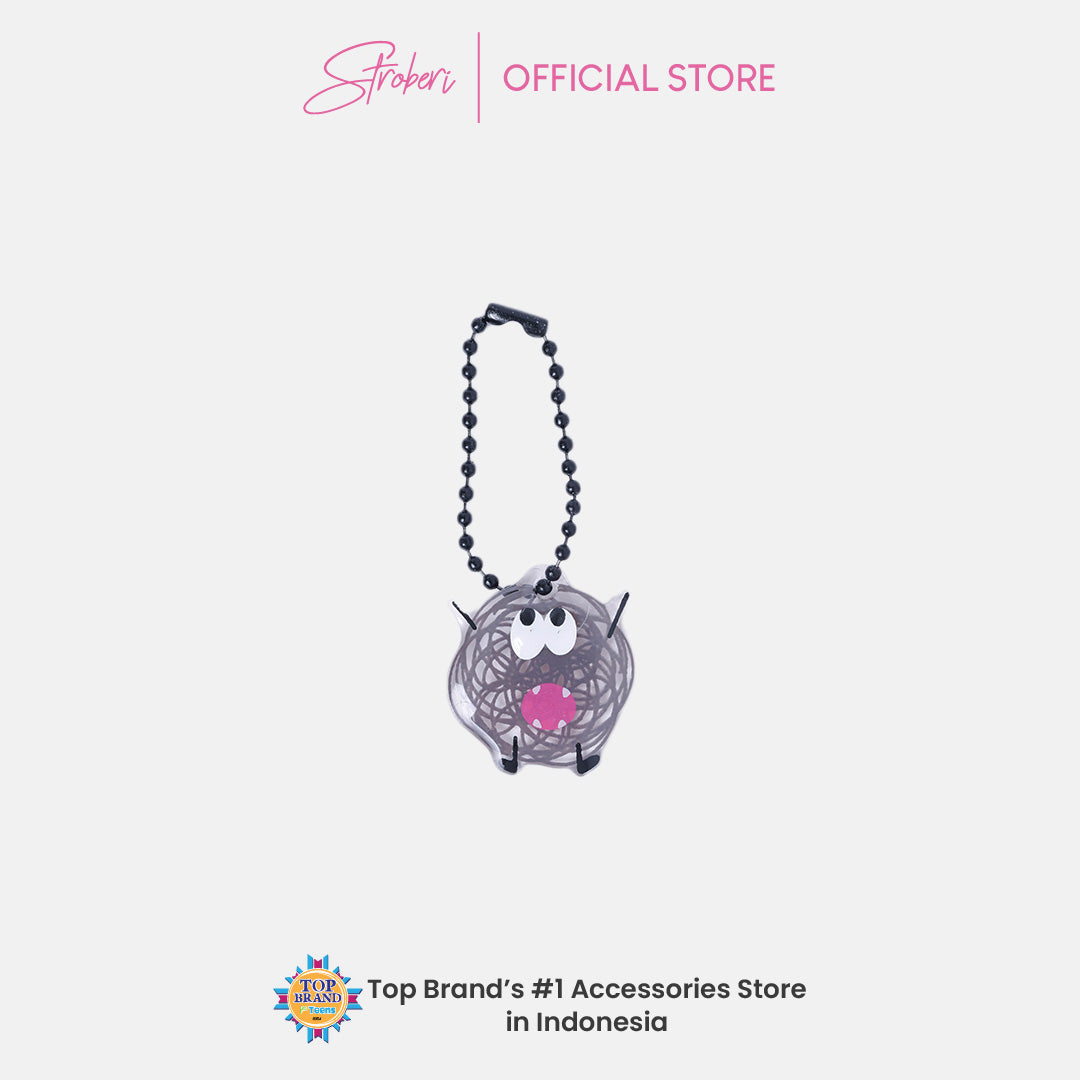 Stroberi Acrylic Monster Abstract Keychain
