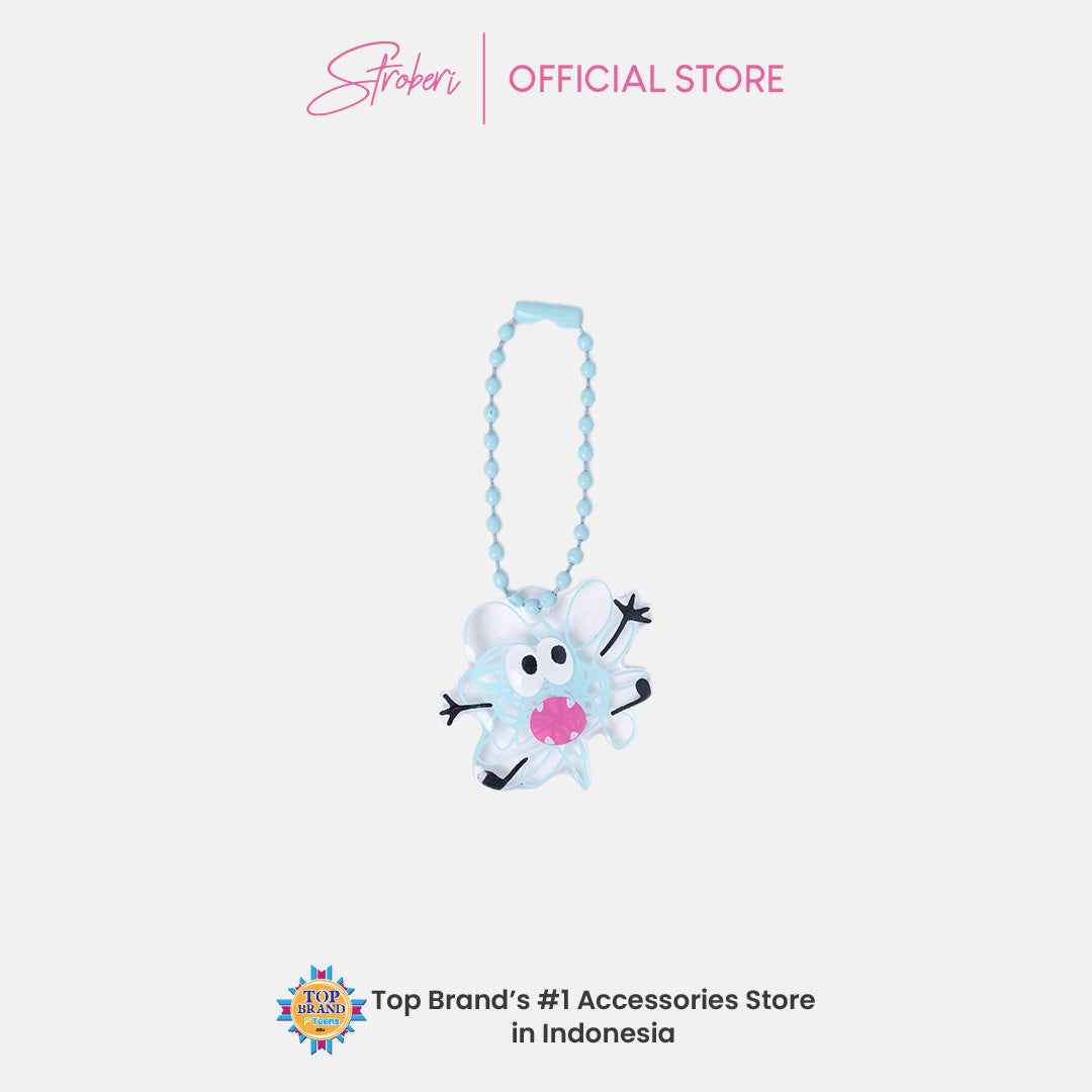 Stroberi Acrylic Monster Abstract Keychain