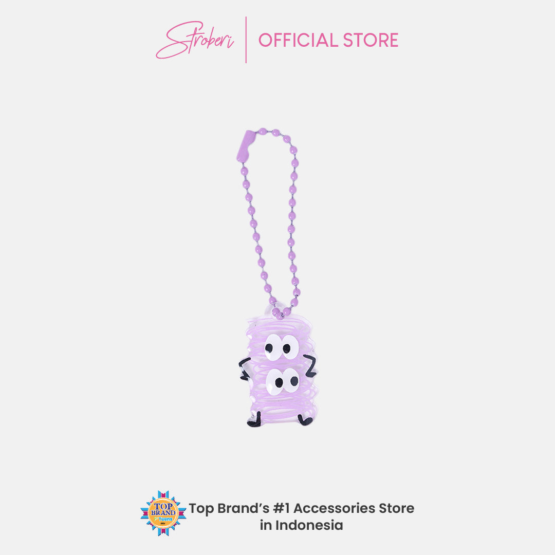 Stroberi Acrylic Monster Abstract Keychain