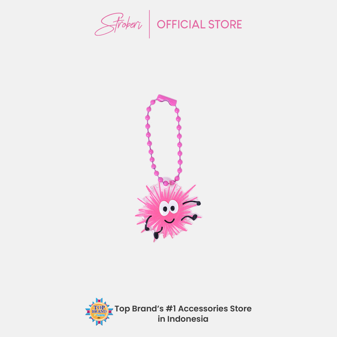 Stroberi Acrylic Monster Abstract Keychain