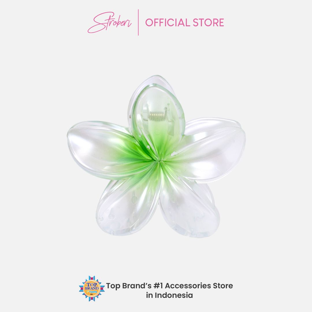 Stroberi Frangipani Flower Hair Clip