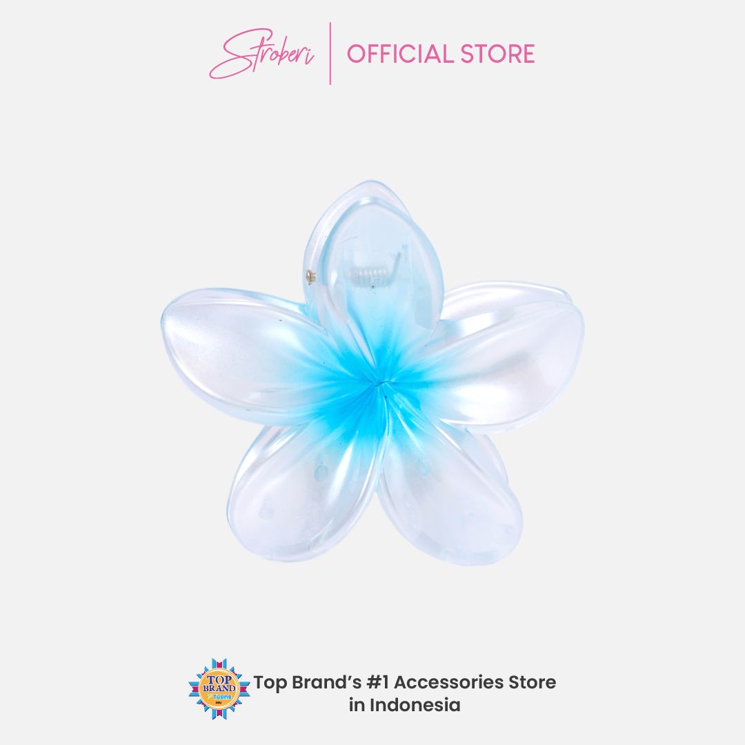 Stroberi Frangipani Flower Hair Clip