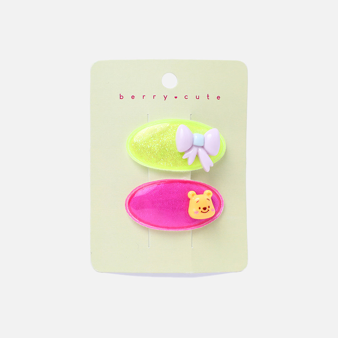 Stroberi Trans Mix Glitter Snap Clip