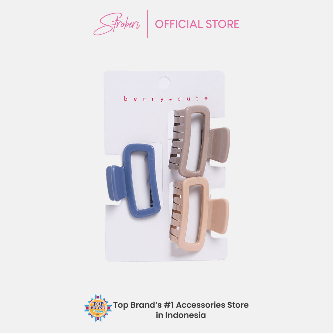 Stroberi Pastel & Gradation Hair Clip Set
