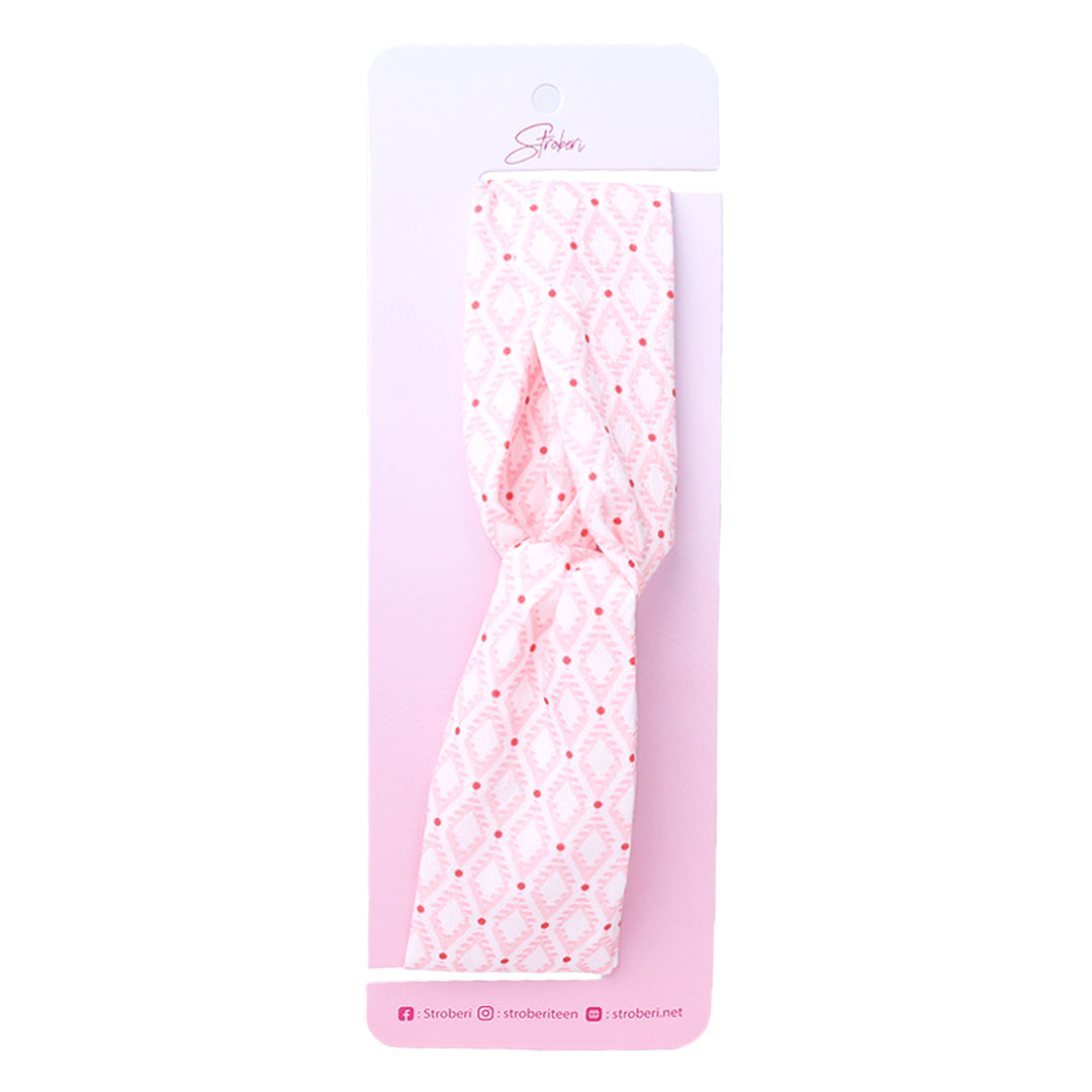 Stroberi Knot Fabric Headband -1