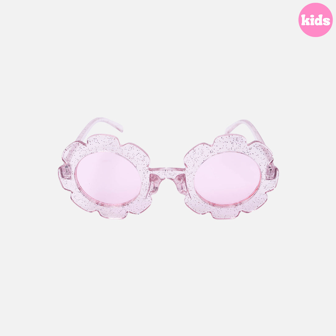 Stroberi Round Glitter Kids Sunglasses