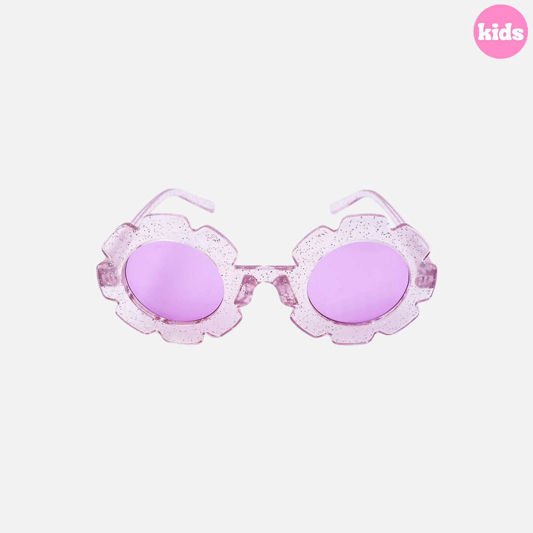 Stroberi Round Glitter Kids Sunglasses