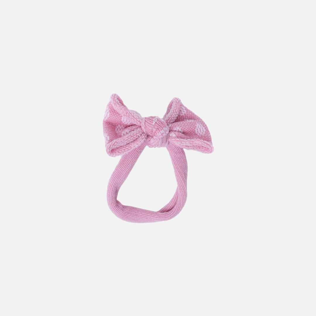 Stroberi Elastic Bow Motif Hair Tie