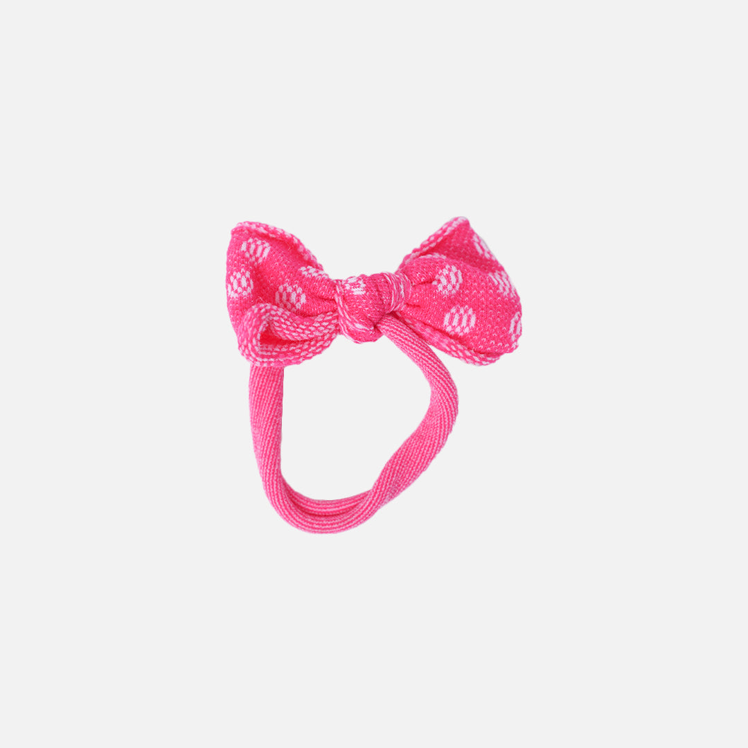 Stroberi Elastic Bow Motif Hair Tie