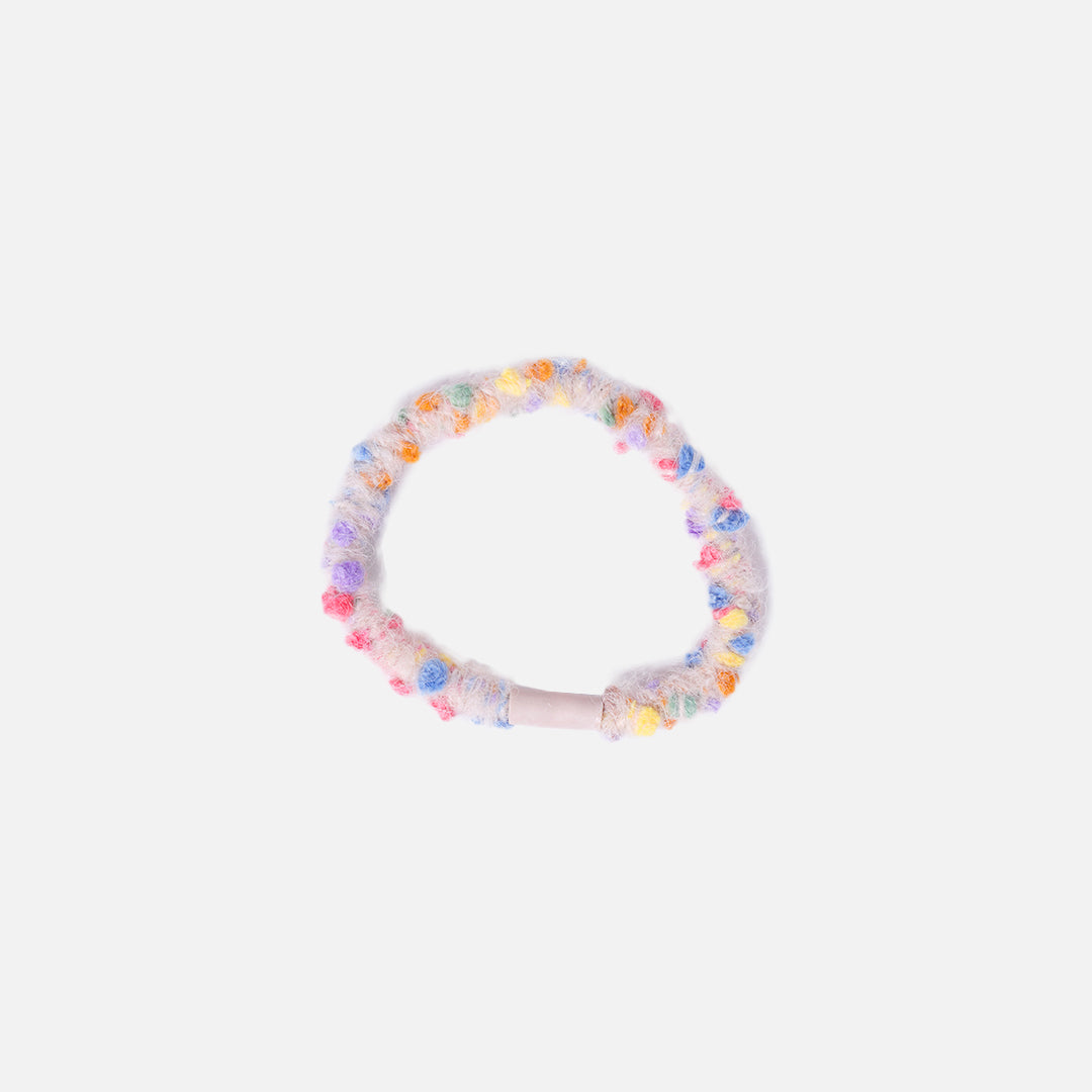 Stroberi Fur Mix Hair Tie