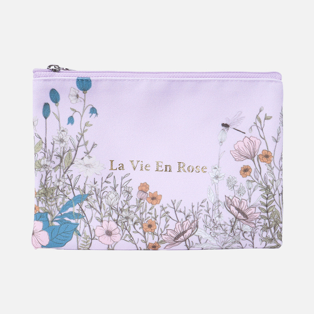 Stroberi Flower Series Canvas Pouch