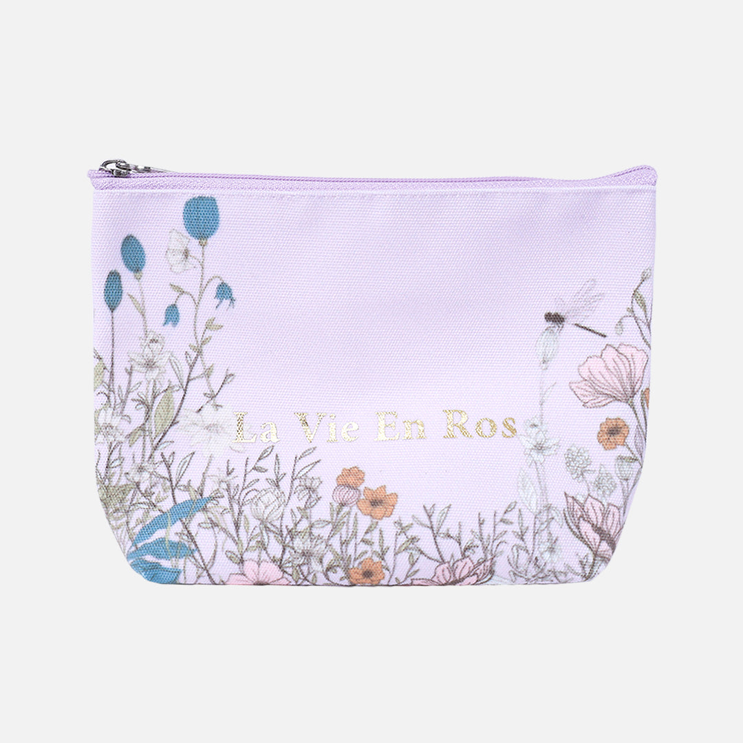 Stroberi Flower Series Canvas Pouch
