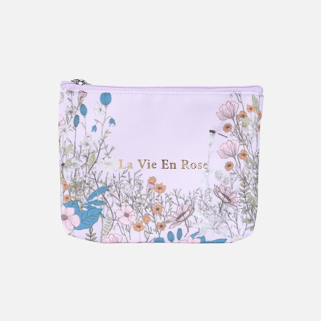 Stroberi Flower Series Canvas Pouch
