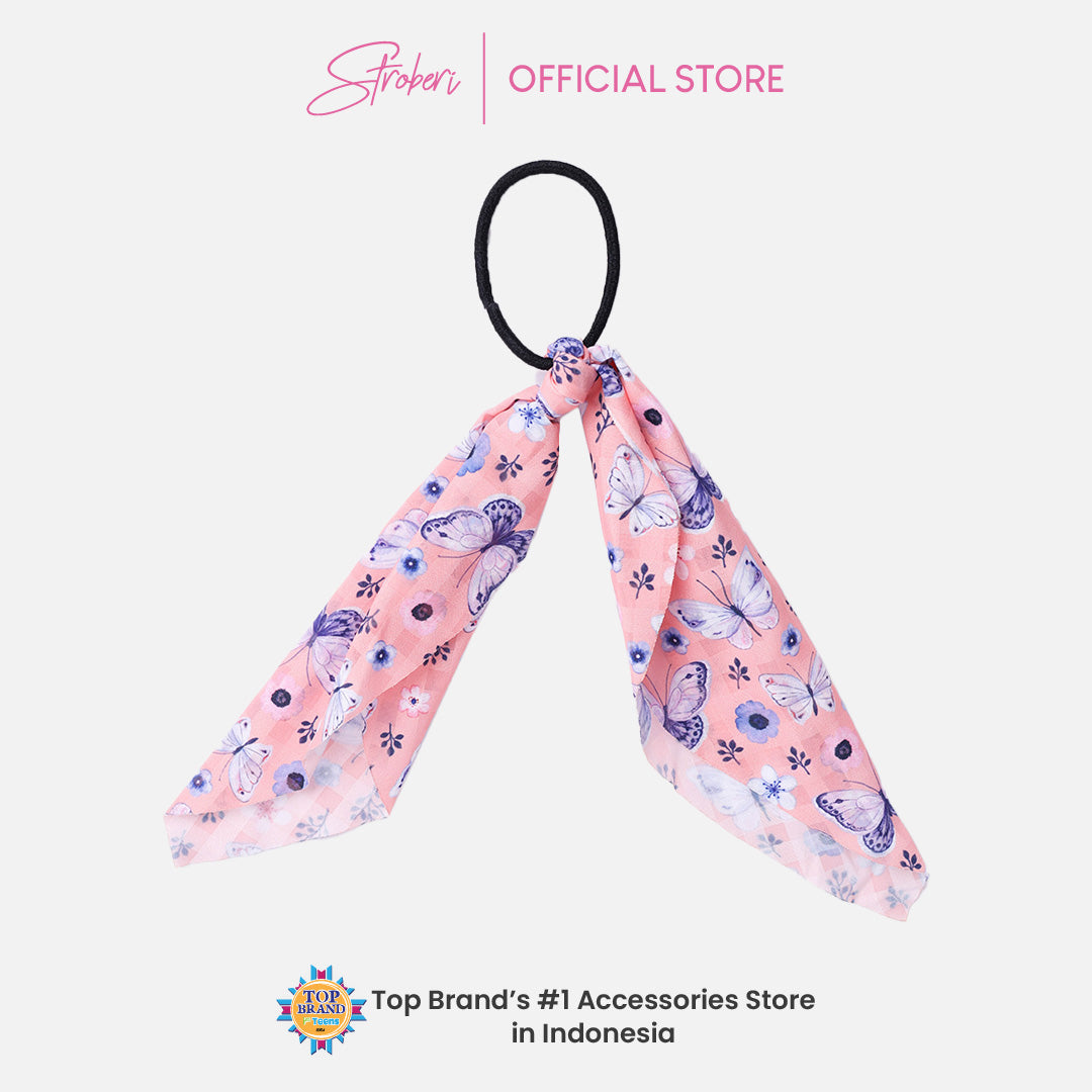 Stroberi Scarf Motif Hair Tie