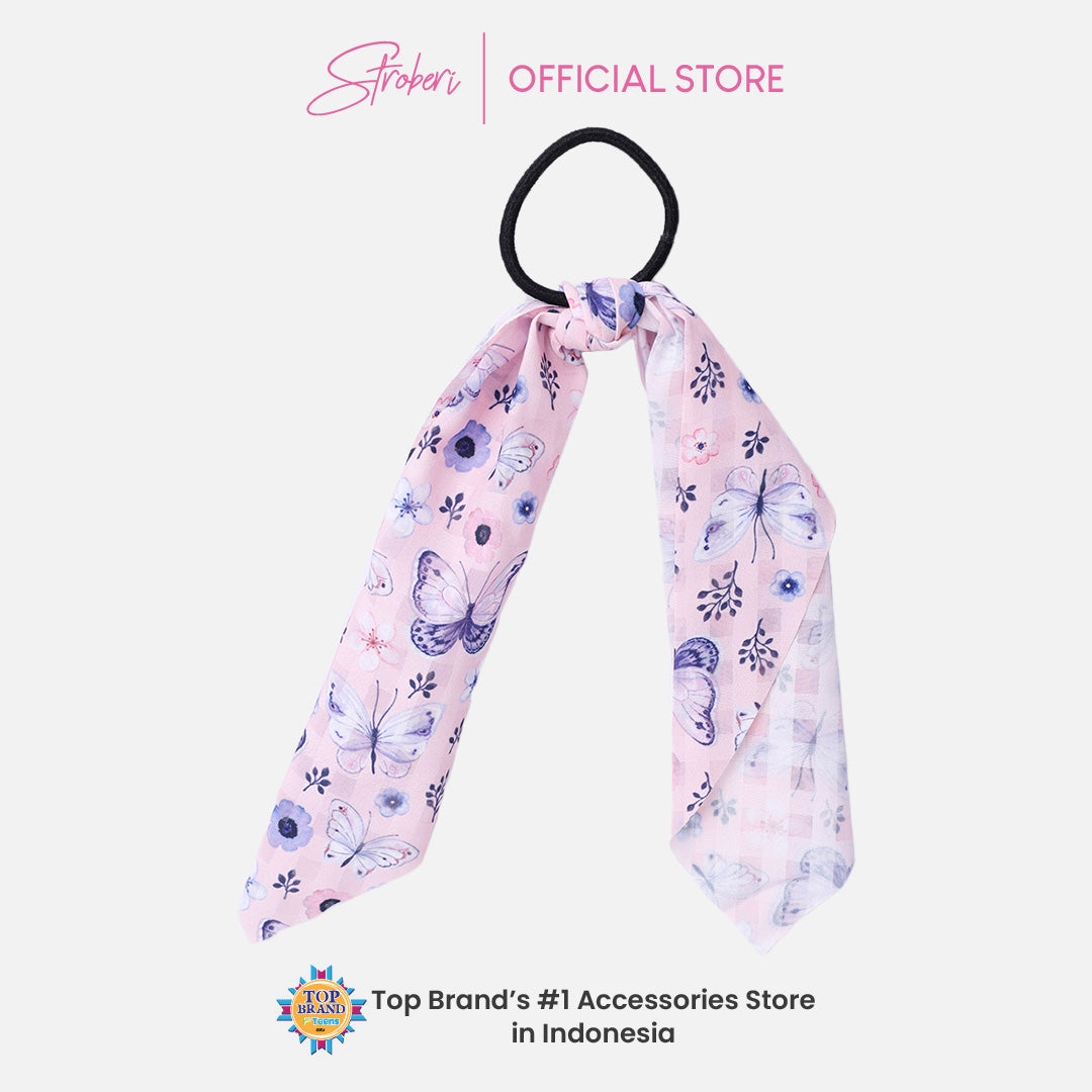 Stroberi Scarf Motif Hair Tie