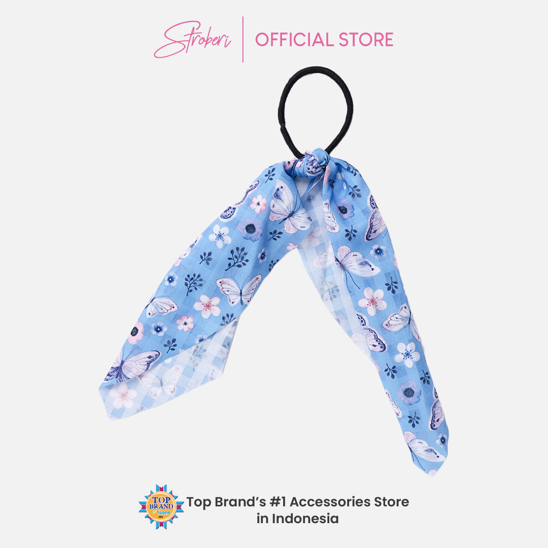 Stroberi Scarf Motif Hair Tie