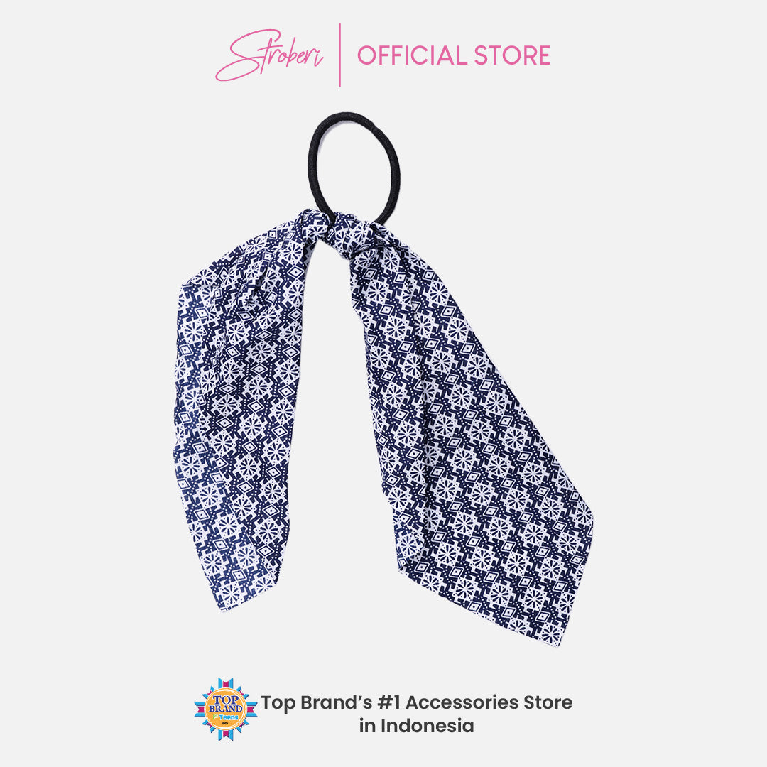 Stroberi Scarf Motif Hair Tie