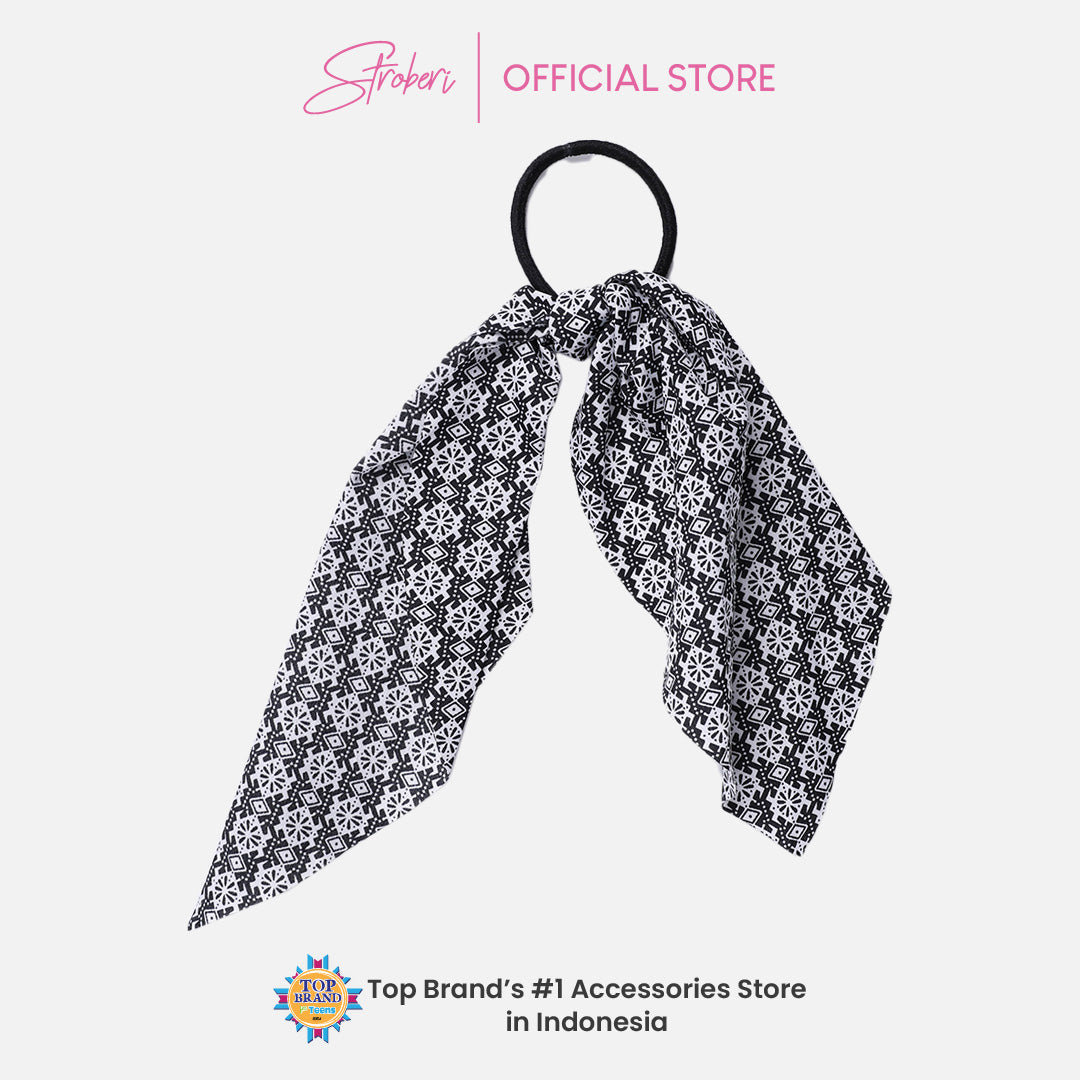 Stroberi Scarf Motif Hair Tie