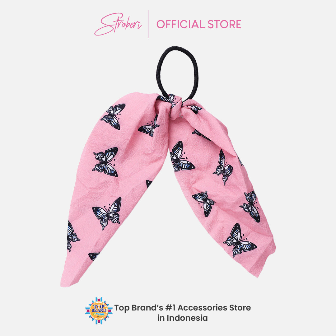 Stroberi Scarf Motif Hair Tie