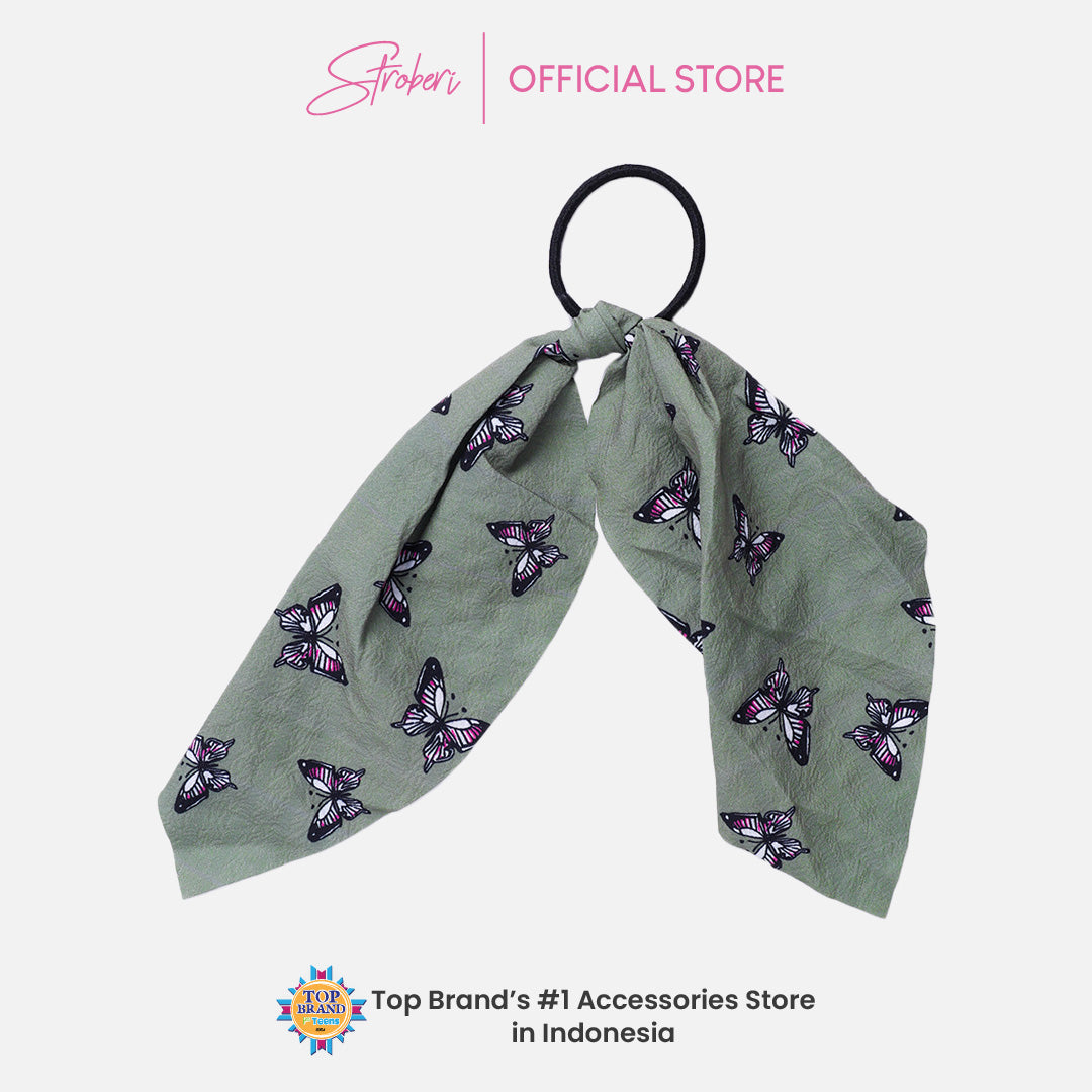 Stroberi Scarf Motif Hair Tie