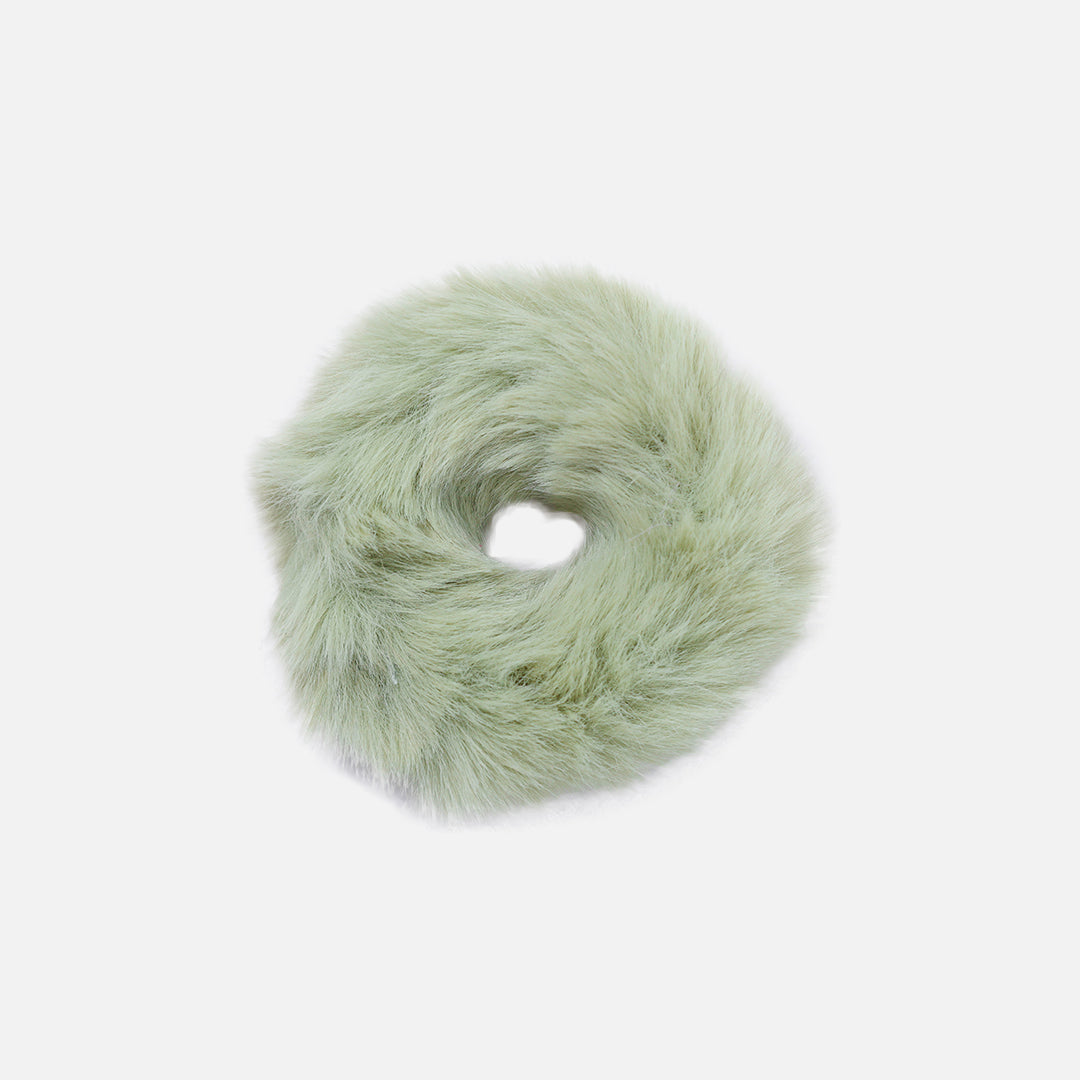 Stroberi Fur Color Thick Hair Tie