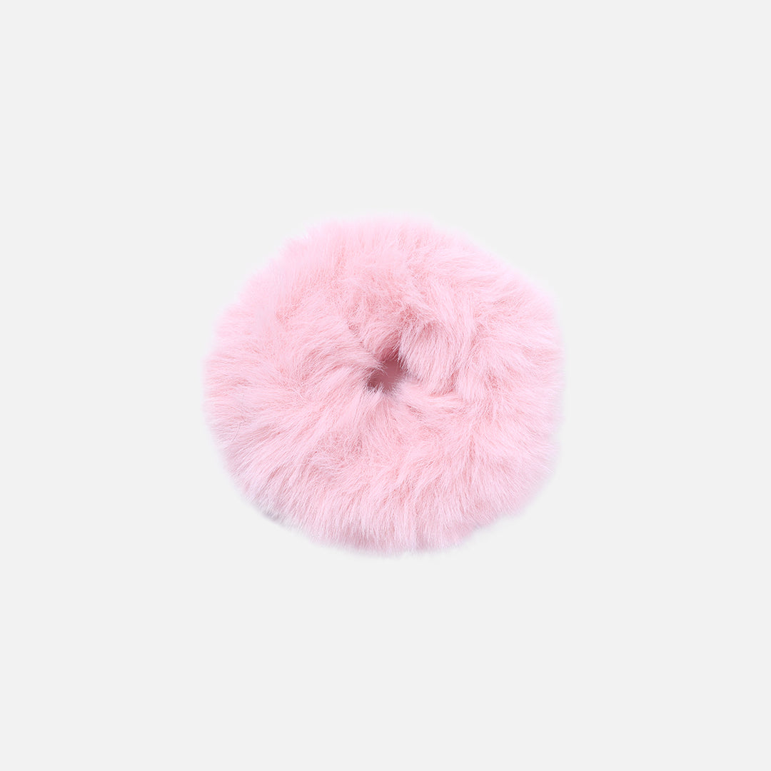 Stroberi Fur Color Thick Hair Tie