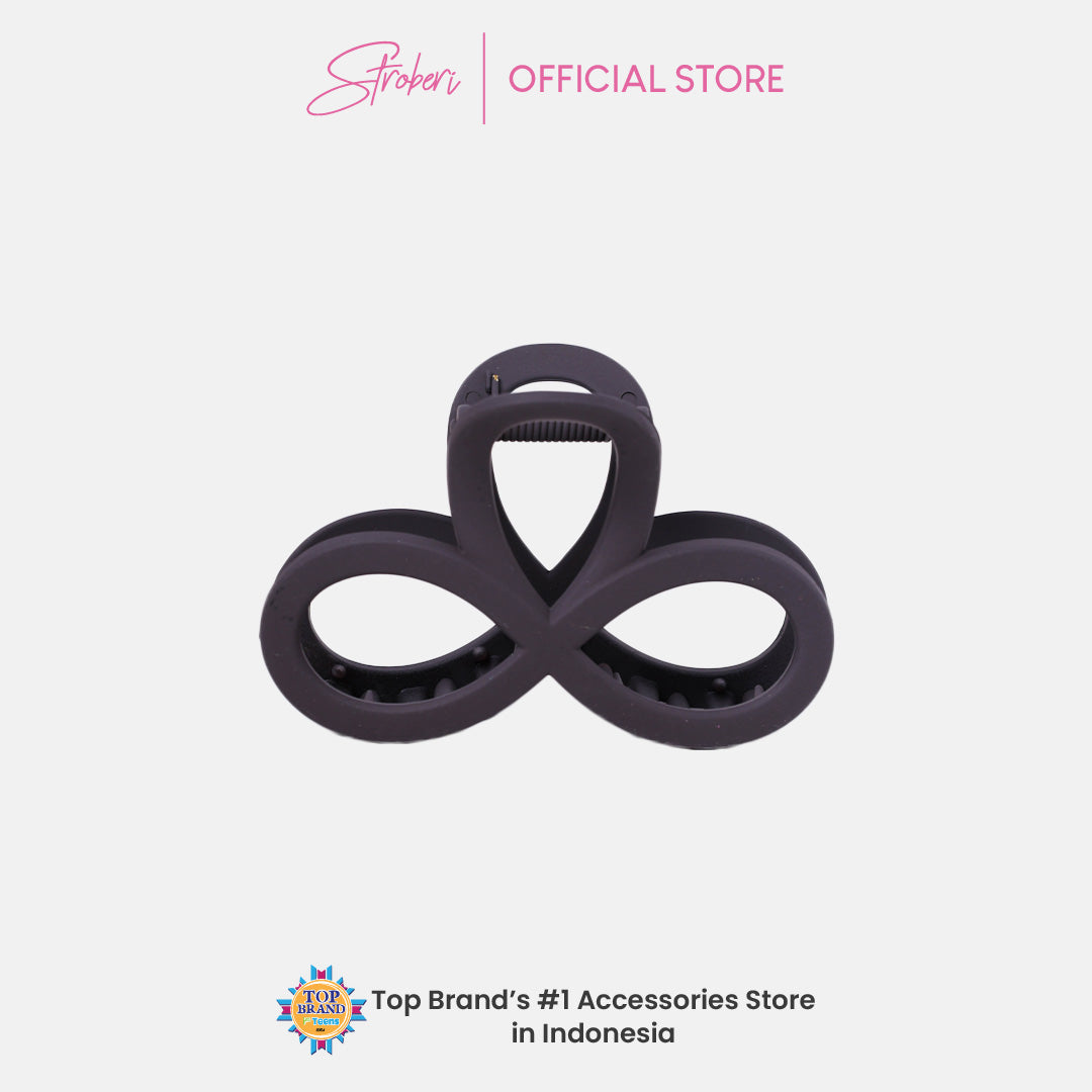 Stroberi Doff Simple Bow Hair Clip