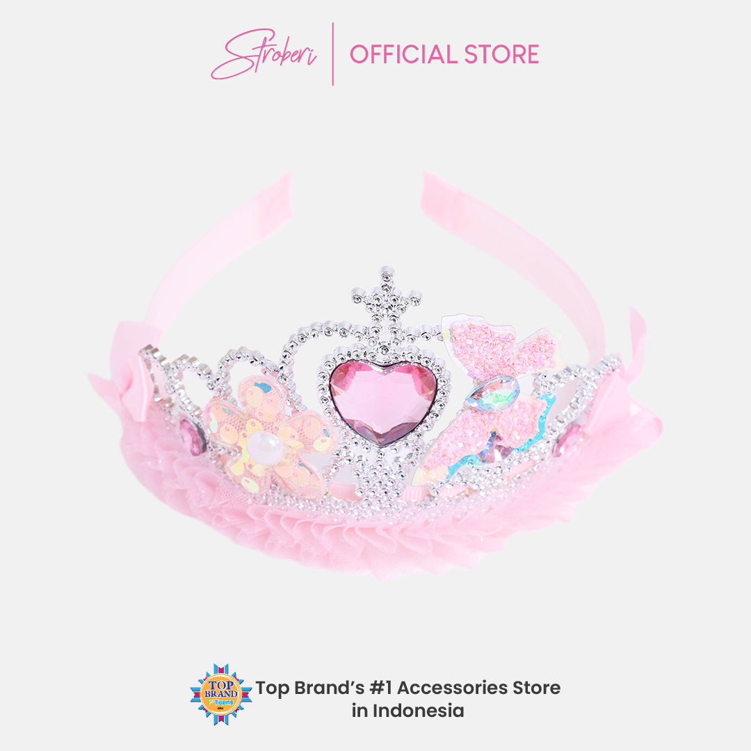 Stroberi Love Crown Headband